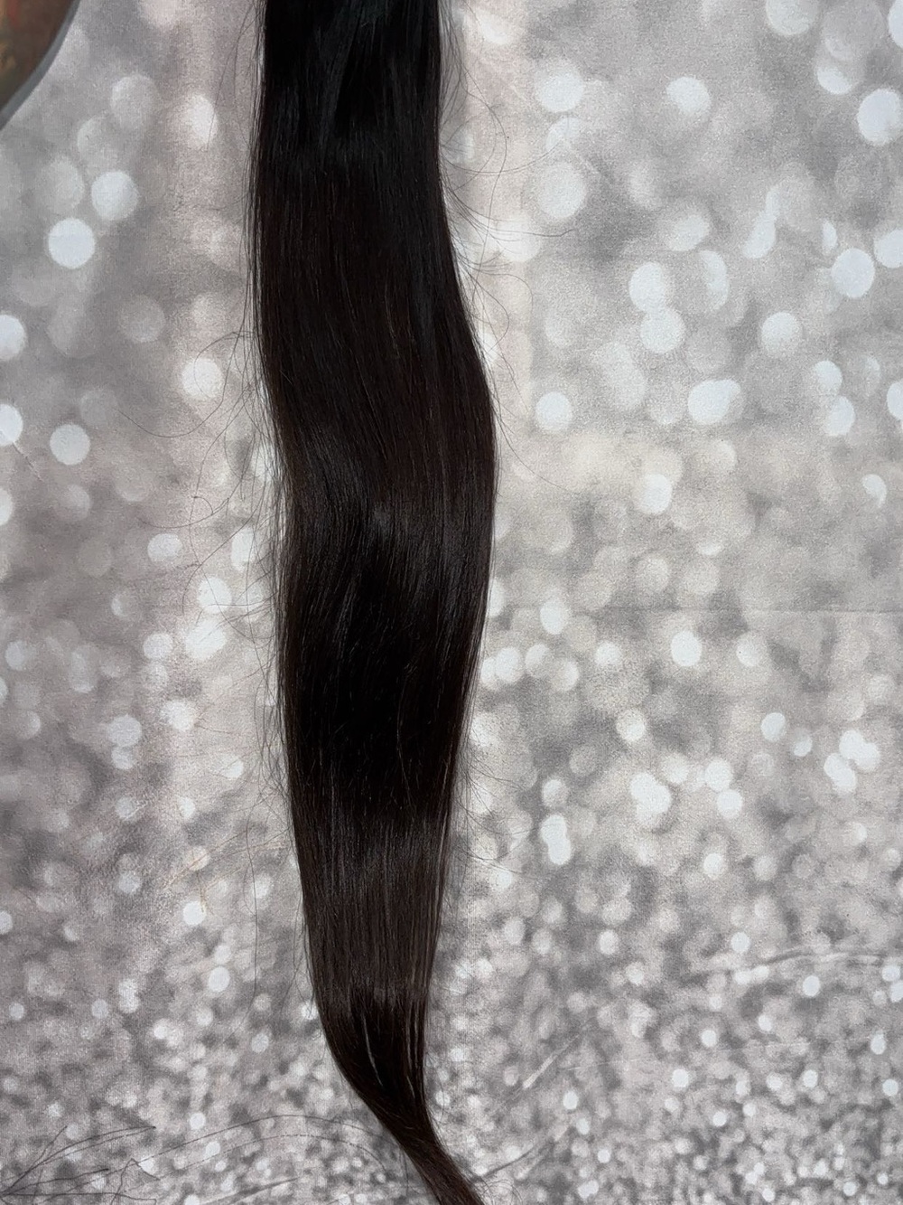 Raw Indian Natural Black Straight Hair Extension - Sleek Seamless Blend